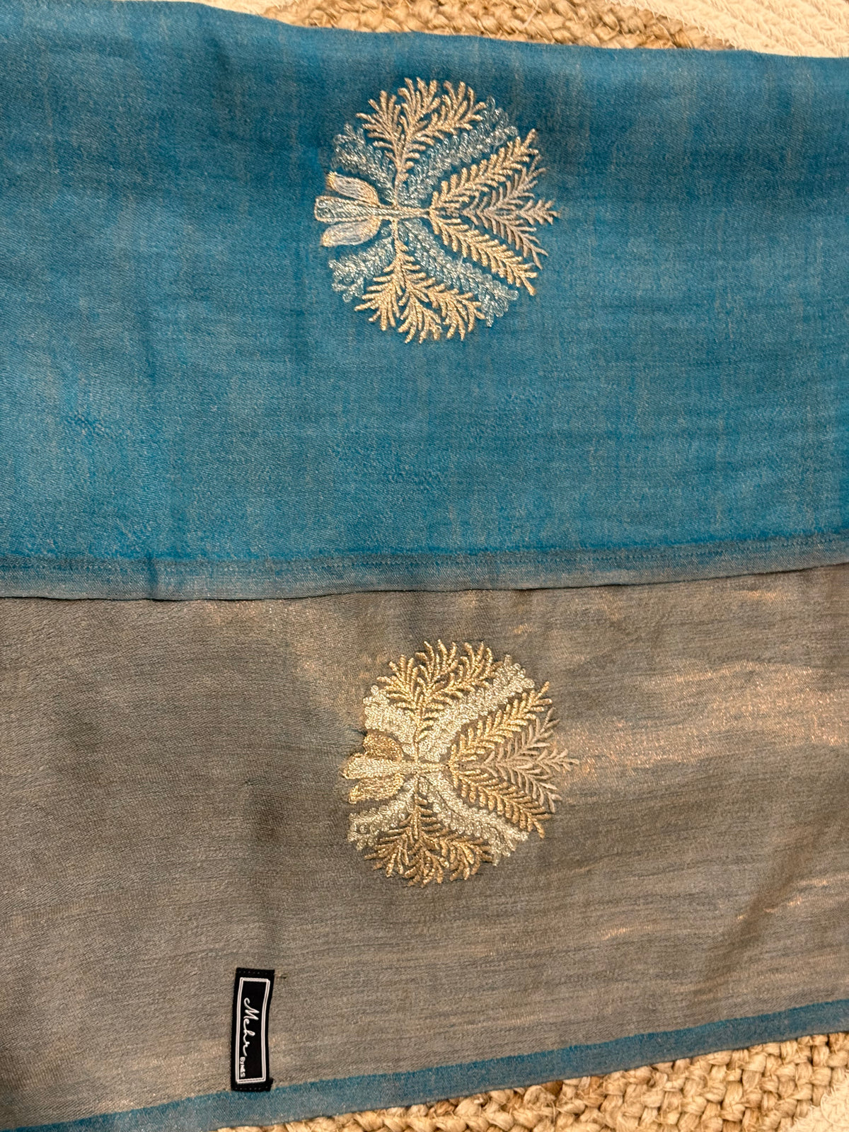 Pankh | Zari-Embroidered Fine Wool Stole