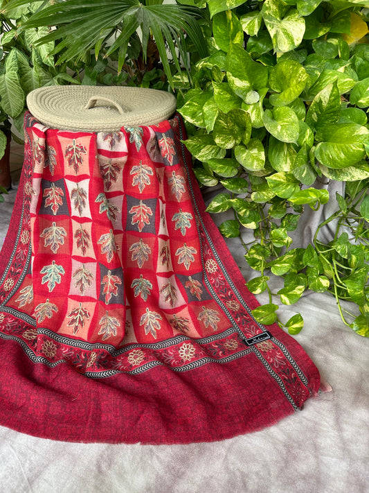 Maple Charm Zari Stole
