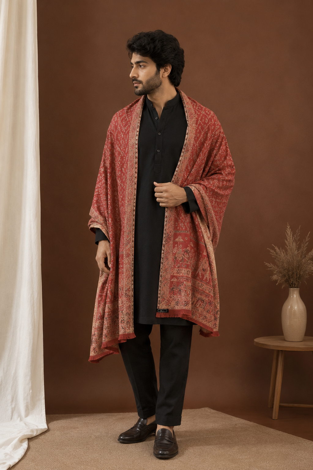 Royal Baarat Stole | Fine Wool Wrap