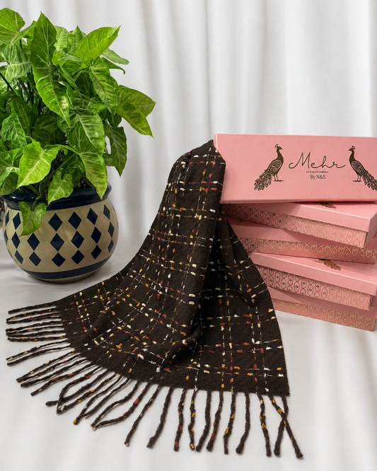 Jugnu | Warm Knitted Stole
