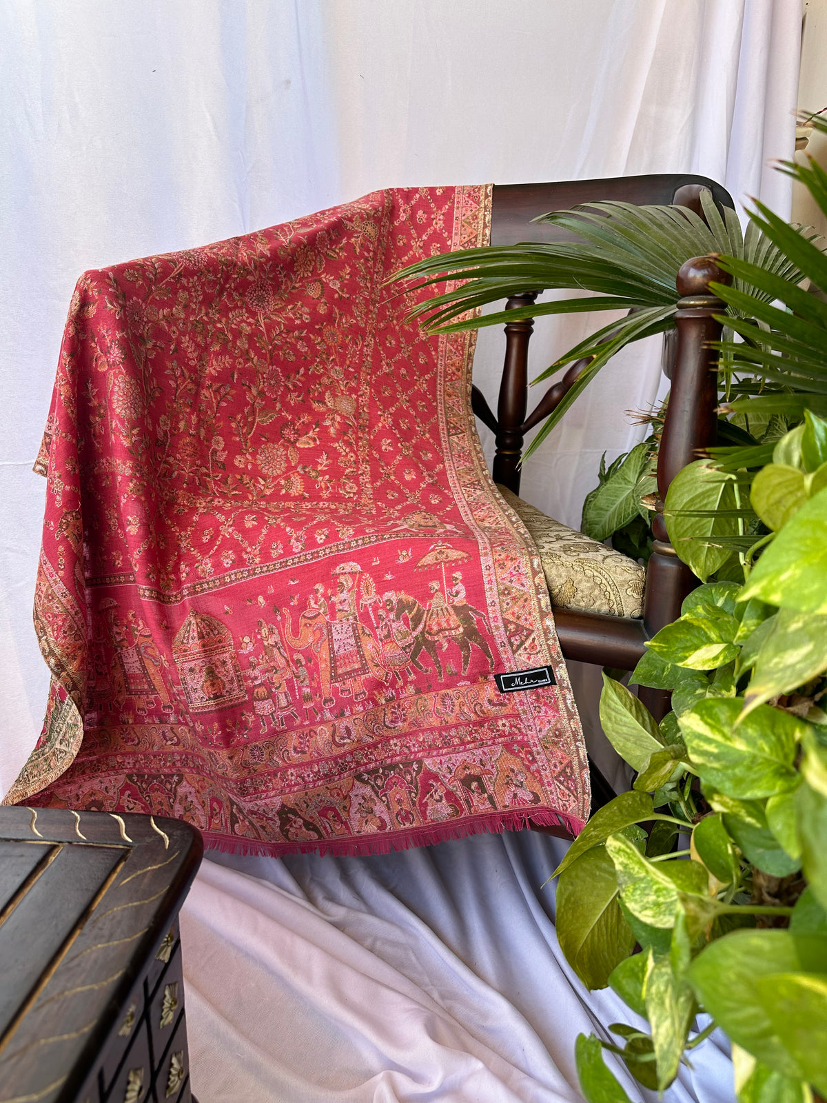 Royal Baarat Stole | Fine Wool Wrap
