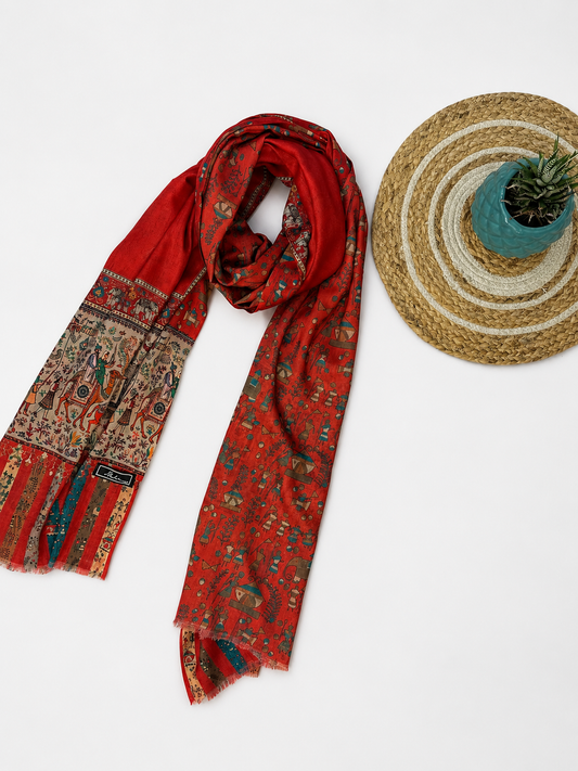 Kissa Reversible Fine Wool Stole