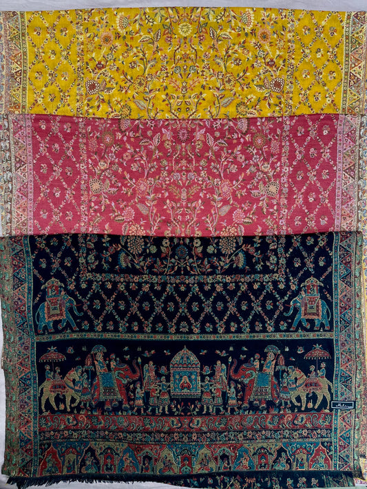 Royal Baarat Stole | Fine Wool Wrap