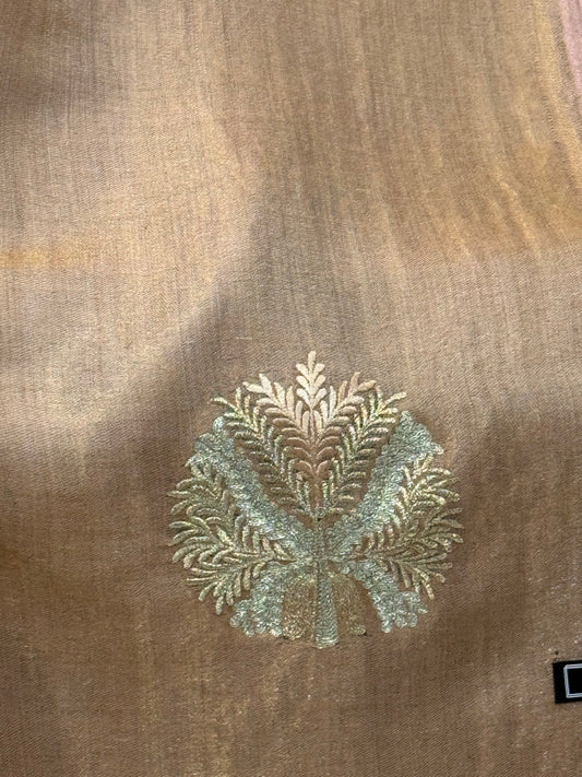 Pankh | Zari-Embroidered Fine Wool Stole