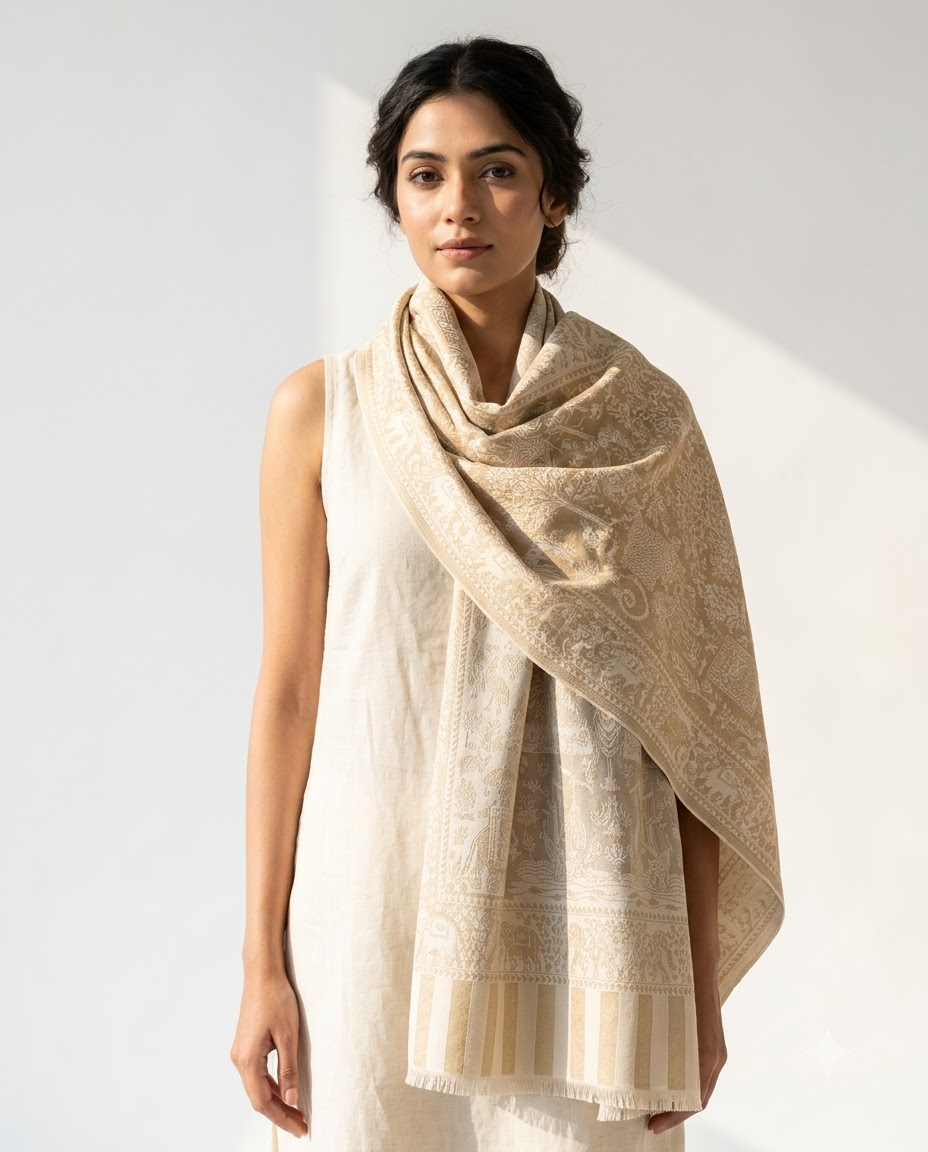 Shajar Reversible Stole