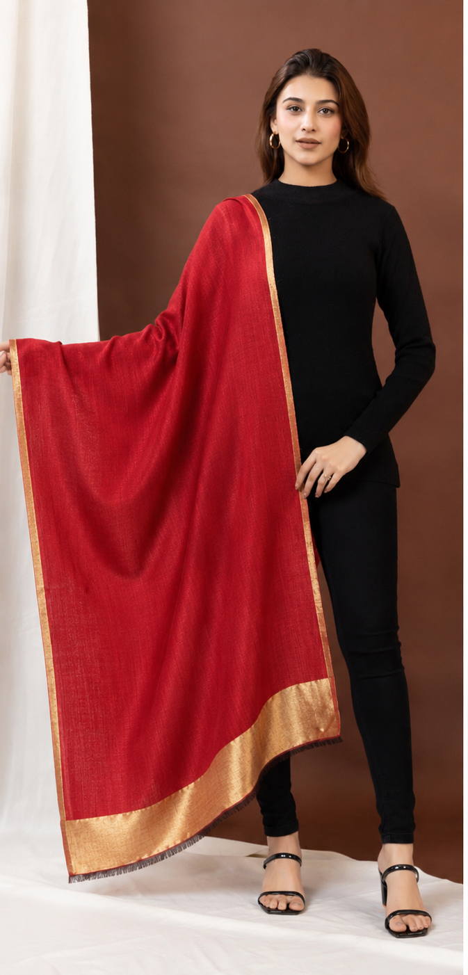 Golden Whisper Moonlight Reversible Stole