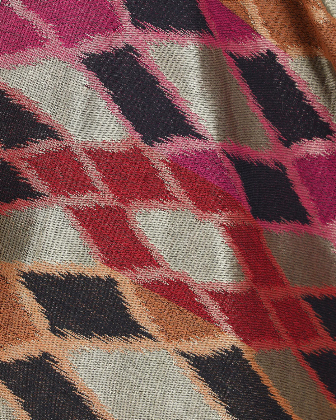 House of Ikat - Diamonds | Reversible Fine Wool Stole