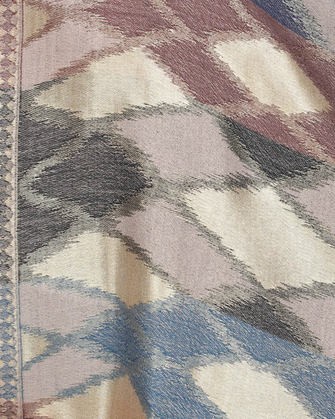House of Ikat - Diamonds | Reversible Fine Wool Stole